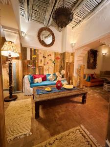 Posezení v ubytování Les Terrasses d'Essaouira - Yoga Studio