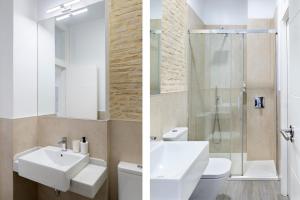 Ein Badezimmer in der Unterkunft Suites Maestranza - Herrería by Magno Apartments