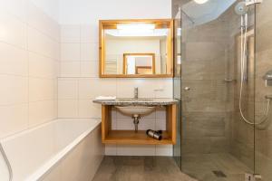 Kúpeľňa v ubytovaní Appartements Ferienwohnungen Unser Unterberg + 16 fotografií