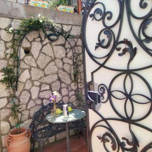 A patio or other outdoor area at LA Giulia