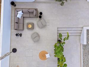 an overhead view of a floor plan of a house at Luxury Villa Del Sogno with pool, jacuzzi, parking in Trogir