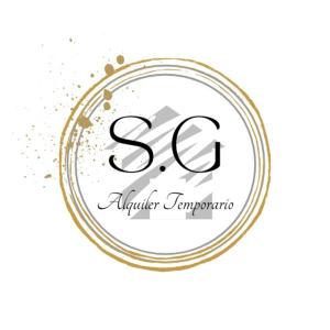 ein goldenes und weißes Logo für eine Bohrfirma in der Unterkunft Alquiler Temporario SG in Lincoln