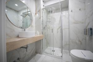Koupelna v ubytování Hotel Urbani