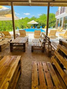 A piscina em ou perto de Vita Gardenia Hotel Tskaltubo