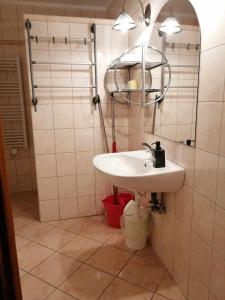 Koupelna v ubytování Flóra Apartmanok