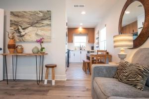 a living room with a couch and a table at 5079 Lotus Street in San Diego