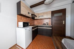 Kuchyňa alebo kuchynka v ubytovaní Apartamenty Parzenica