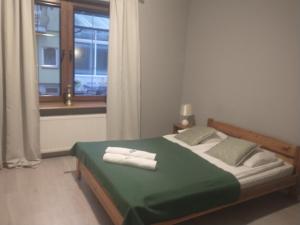 Postel nebo postele na pokoji v ubytování Korab Wisełka & SPA