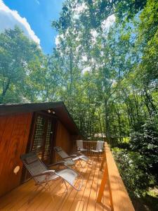 Peisaj natural din apropierea acestui chalet