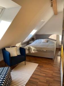 Säng eller sängar i ett rum på Vienna Canaletto Apartments Wien