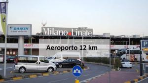 HQ Aparthotel Milano Inn - Smart Suites في شينيسيلو بالسامو: موقف للسيارات مع وقوف السيارات أمام مول