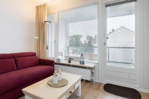 Χώρος καθιστικού στο Ferienwohnung Meeresstrand, App 304