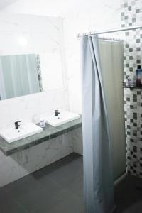 Koupelna v ubytování Hostel Kovači
