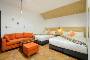 Uma cama ou camas num quarto em 康逸旅宿Comeinn2