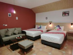 Uma cama ou camas num quarto em 康逸旅宿Comeinn2