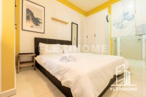 KLIA-KLIA 2, Comfy Studio, Horizon Suites Sepang-Dengkil by Flexihome-MY客房内的一张或多张床位