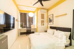 KLIA-KLIA 2, Comfy Studio, Horizon Suites Sepang-Dengkil by Flexihome-MY的电视和/或娱乐中心