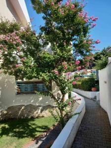 A garden outside Yades elegant villa 2 minutes away from the beach