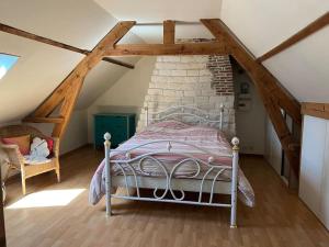 Postel nebo postele na pokoji v ubytování Gîte Baie de Somme à 5 mn de la mer Chez Nath & Jack