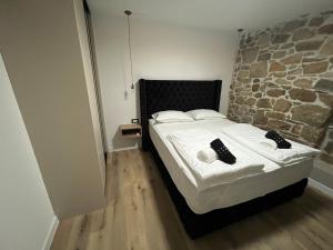 Кровать или кровати в номере Villa Copun with heated pool
