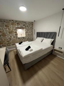 Кровать или кровати в номере Villa Copun with heated pool