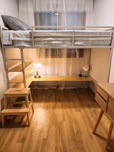 a room with a bunk bed and a desk at 3 Rooms for rent near Mapo-gu Office Station, Mapo-gu, Seoul in Seoul