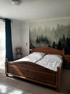 Postel nebo postele na pokoji v ubytování Apartmán Zelenka