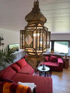 Posezení v ubytování Urlaubstraum am Brombachsee- 5 stilvolle Zimmer-