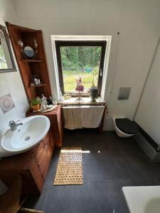 Phòng tắm tại Urlaubstraum am Brombachsee- 5 stilvolle Zimmer-
