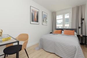 Posteľ alebo postele v izbe v ubytovaní Warsaw City Center Apartments by Noclegi Renters
