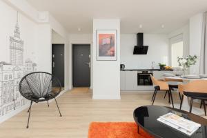 Kuchyňa alebo kuchynka v ubytovaní Warsaw City Center Apartments by Noclegi Renters