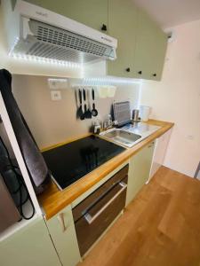 Kuchyň nebo kuchyňský kout v ubytování Géné Fiz, Location Passy