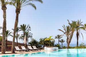 a view of the infinity pool at the resort at Las Terrazas de Abama Suites in Guía de Isora