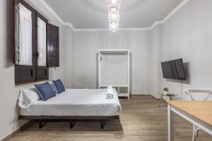 Televízia a/alebo spoločenská miestnosť v ubytovaní Apartamentos Alhambra Granada 3000