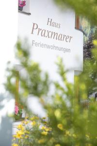 a sign for a florists pharmacy at Haus Praxmarer in Sankt Anton am Arlberg