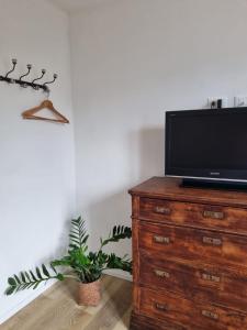 TV a/nebo společenská místnost v ubytování house in the medieval village
