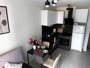 Kuchyň nebo kuchyňský kout v ubytování Sky Apartment Comfy Suite Pereca