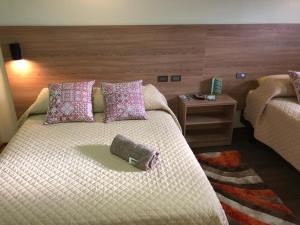 Voodi või voodid majutusasutuse Hostal Terra 4 - EL LABRADOR toas