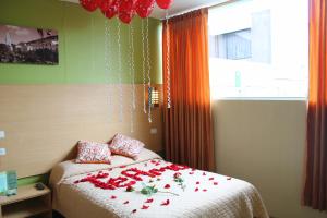 Voodi või voodid majutusasutuse Hostal Terra 4 - EL LABRADOR toas