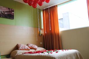 Voodi või voodid majutusasutuse Hostal Terra 4 - EL LABRADOR toas