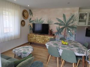 Televisyen dan/atau pusat hiburan di Apartamento Valle de Incles Orenetes WiFi Y PARKING HUT - 6058