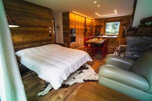 Χώρος καθιστικού στο Suites Courmayeur - Mont Blanc