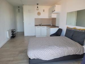 Köök või kööginurk majutusasutuses logement vue sur mer