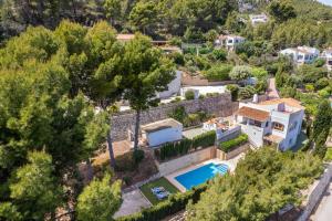 an aerial view of a villa with a swimming pool at Villa Rosario - PlusHolidays in Calpe