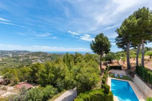 an image of a villa with a swimming pool and trees at Villa Rosario - PlusHolidays in Calpe