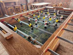 a set of lego people playing a game of bowling at Casa Mirador SanBlas in Cusco