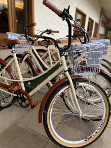 a group of bikes parked next to each other at Grande Hotel Canela in Canela