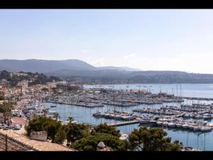 a harbor filled with lots of boats in the water at Very Nice studio in city center in Bandol