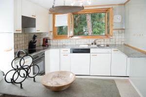 Kuchyň nebo kuchyňský kout v ubytování 5 room house Joch Churwalden- Lenzerheide