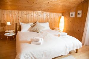 Postel nebo postele na pokoji v ubytování 5 room house Joch Churwalden- Lenzerheide